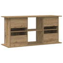 akvariestativ håndlavet eg 121x41x58 cm konstrueret træ