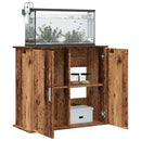 akvariebord 81x36x73 cm konstrueret træ antikt eg