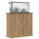 akvariestativ håndlavet eg 81x36x73 cm konstrueret træ