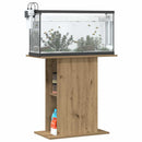akvariestativ håndlavet eg 36x75x72,5 cm konstrueret træ