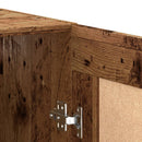 skænk 69,5x34x90 cm konstrueret træ antikt trælook