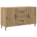 skænk 100x36x60 cm konstrueret træ egetræsfarve