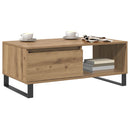sofabord 90x50x36,5 cm konstrueret træ kunsteg