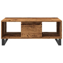 sofabord 90x50x36,5 cm konstrueret træ gammeldags træ