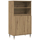 skab 60x36x110 cm konstrueret træ egetræsfarve
