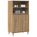 skab 60x36x110 cm konstrueret træ egetræsfarve