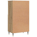skab 60x36x110 cm konstrueret træ egetræsfarve