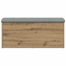 opbevaringsbænk håndlavet eg 102x42x45 cm konstrueret træ
