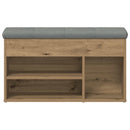 skobænk 82x32x45,5 cm konstrueret træ kunsteg