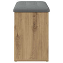 skobænk 82x32x45,5 cm konstrueret træ kunsteg