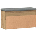 skobænk 82x32x45,5 cm konstrueret træ kunsteg