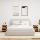 sengeborde 2stk. 35x39x55cm LED konstrueret træ gammelt trælook