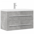 underskab til håndvask 80x38,5x48 cm konstrueret træ betongrå