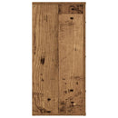skænk 80x33x70 cm konstrueret træ gammelt træ-look