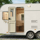 Insektdørforhæng til autocamper 56x185 cm bambus mørkegrå