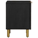 sengebord 40x33x46 cm massivt mangotræ sort