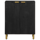 skab 60x33x75 cm konstrueret træ sort