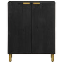 skab 60x33x75 cm konstrueret træ sort
