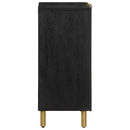 skab 60x33x75 cm konstrueret træ sort