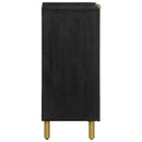 skab 60x33x75 cm konstrueret træ sort