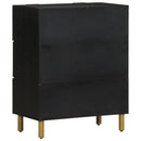 skab 60x33x75 cm konstrueret træ sort