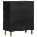 skab 60x33x75 cm konstrueret træ sort