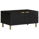 sofabord 80x50x40 cm konstrueret træ sort