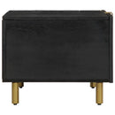 sofabord 80x50x40 cm konstrueret træ sort
