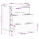sengebord konstrueret træ 50x33x62 cm sort