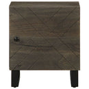 sengeborde 2 stk. 40x33x46 cm massivt mangotræ sort