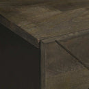 sengebord 40x33x46 cm massivt mangotræ sort