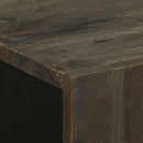 skænk 60x33x75 cm massivt mangotræ sort
