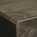 skænk 60x33x75 cm massivt mangotræ sort