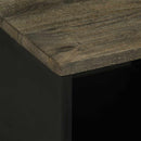 sofabord 80x50x40 cm massivt mangotræ sort