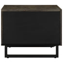 sofabord 80x50x40 cm massivt mangotræ sort