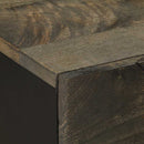 sengebord 50x33x60 cm massivt mangotræ sort