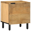 sengebord 40x33x46 cm massivt mangotræ brun
