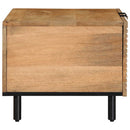 sofabord 80x50x40 cm massivt mangotræ brun