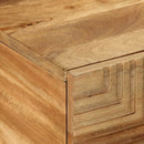 sofabord 100x54x40 cm massivt mangotræ brun