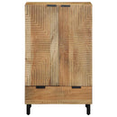 skab 60x33x100 cm massivt mangotræ brun