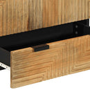 skab 60x33x100 cm massivt mangotræ brun