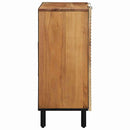 Sideboard med hylde Brun 90 x 33 x 75 cm Massivt mangotræ