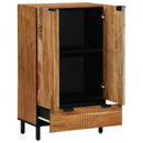 Highboard med skuffe Brun 60 x 33 x 100 cm Massivt mangotræ