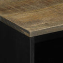 sengebord 50x33x60 cm massivt mangotræ lysegrå