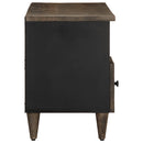 tv-bord 100x33x46 cm massivt mangotræ sort