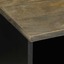 tv-bord 100x33x46 cm massivt mangotræ sort