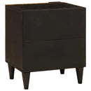 Natskab 2 pcs Sort og Guld 40 x 33 x 46 cm Konstrueret træ