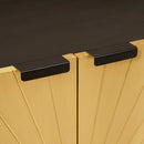 Sideboard Sort og Guld 60 x 33 x 75 cm Massivt mangotræ