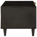 Sofabord Sort og Guld 80 x 50 x 40 cm Konstrueret træ