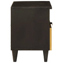 Natskab 2 pcs Sort og Guld 40 x 33 x 46 cm Konstrueret træ